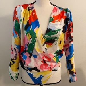 Zara Accessories Colorful Art Bodysuit